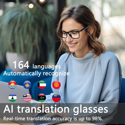 AI Smart Glasses,Ai Chat Deepseek R1 and Gemini-2.5 with 164 Translations Supported,Bluetooth Glasses for Men Women,Music Playback & Hands-Free Calling,Physical Color Changing Lens,Ip67 Waterproof