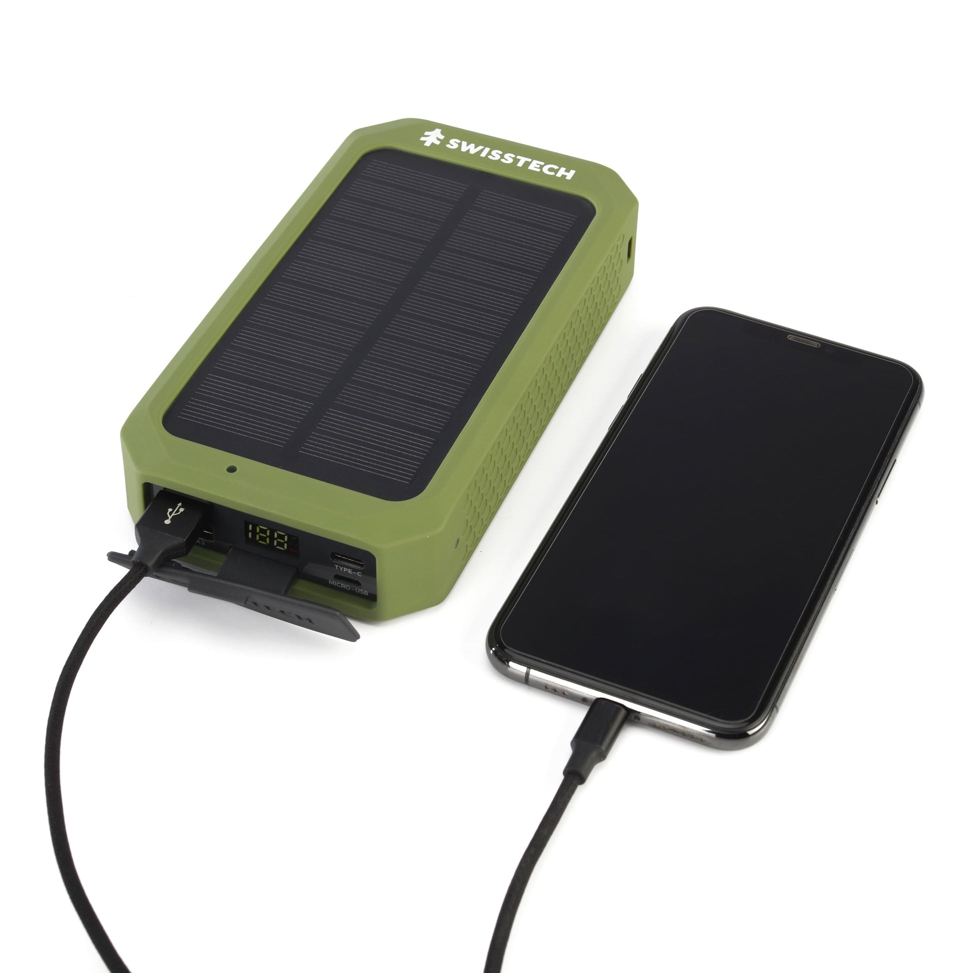 20000Mah Wireless Power Bank with Flashlight and IP54 Protection